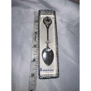 Vintage COLLECTIBLE Souvenir Spoon 4.4"  CAPE May Nj Charm Ship